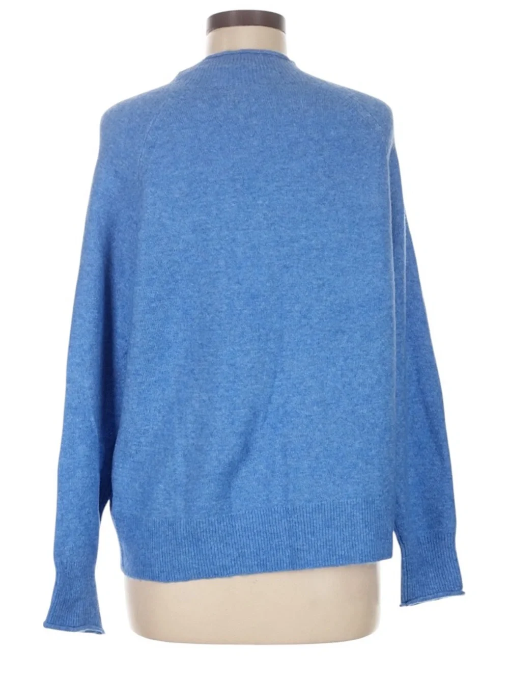 J. Crew Rollneck Sweater in Supersoft Yarn size Medium Blue Wool Blend NWT